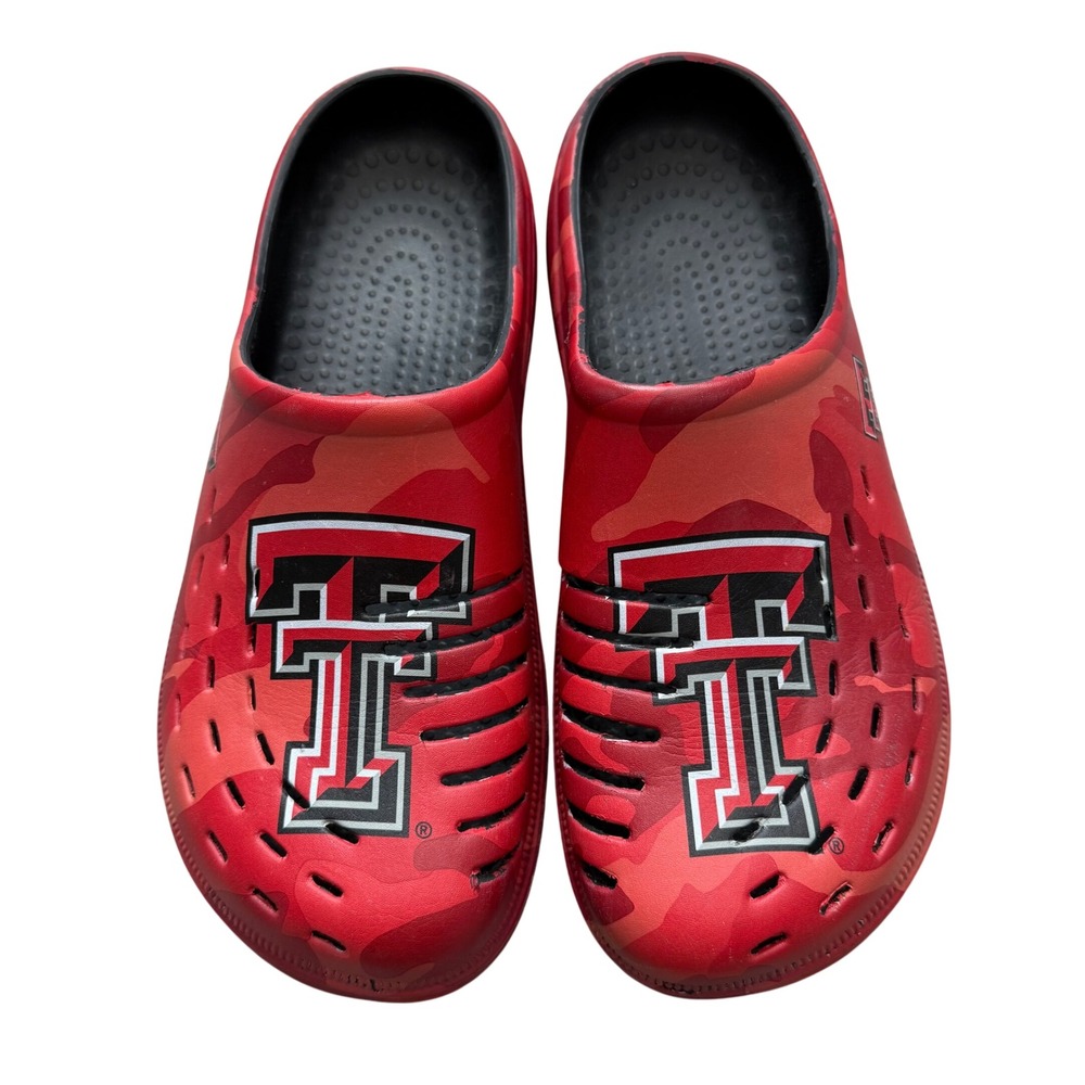 FOCO Texas Tech Red Raiders NCAA Clog Slides Men's Size L‎ (11-12)